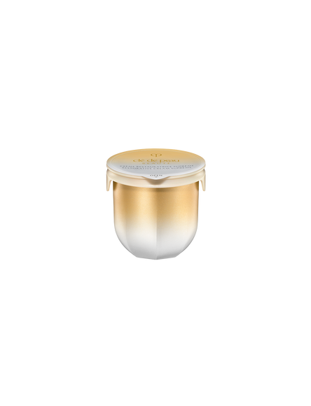 Photo of the 50ml refill for RESTORATIVE CREAM
						SUPREME. The refill capsule features a gold-to-white gradient design with a
						sealed gold lid, designed to fit perfectly into the original jar.