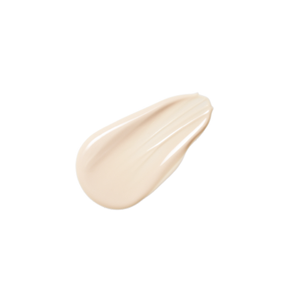 Photo of the creamy texture spreading smoothly, melting into the skin with a moist sheen.
